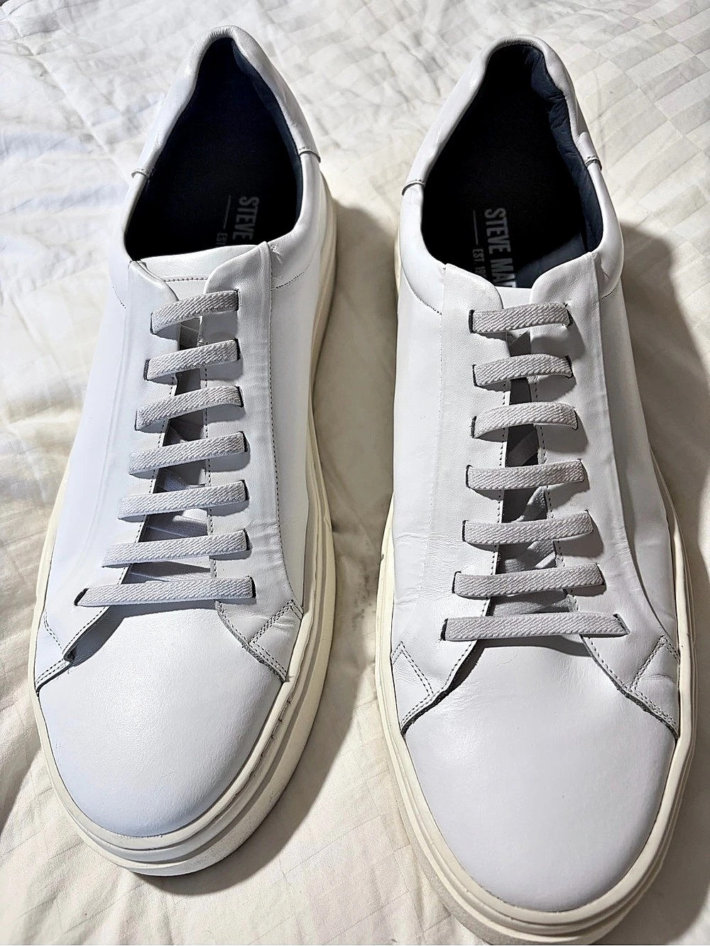 Steve Madden Bolo White Leather low top sneakers